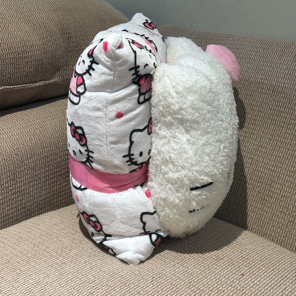 Hello Kitty Pink Daisies And Bows Decorative Pillow Set Made By Sanrio - Picture 9 of 12